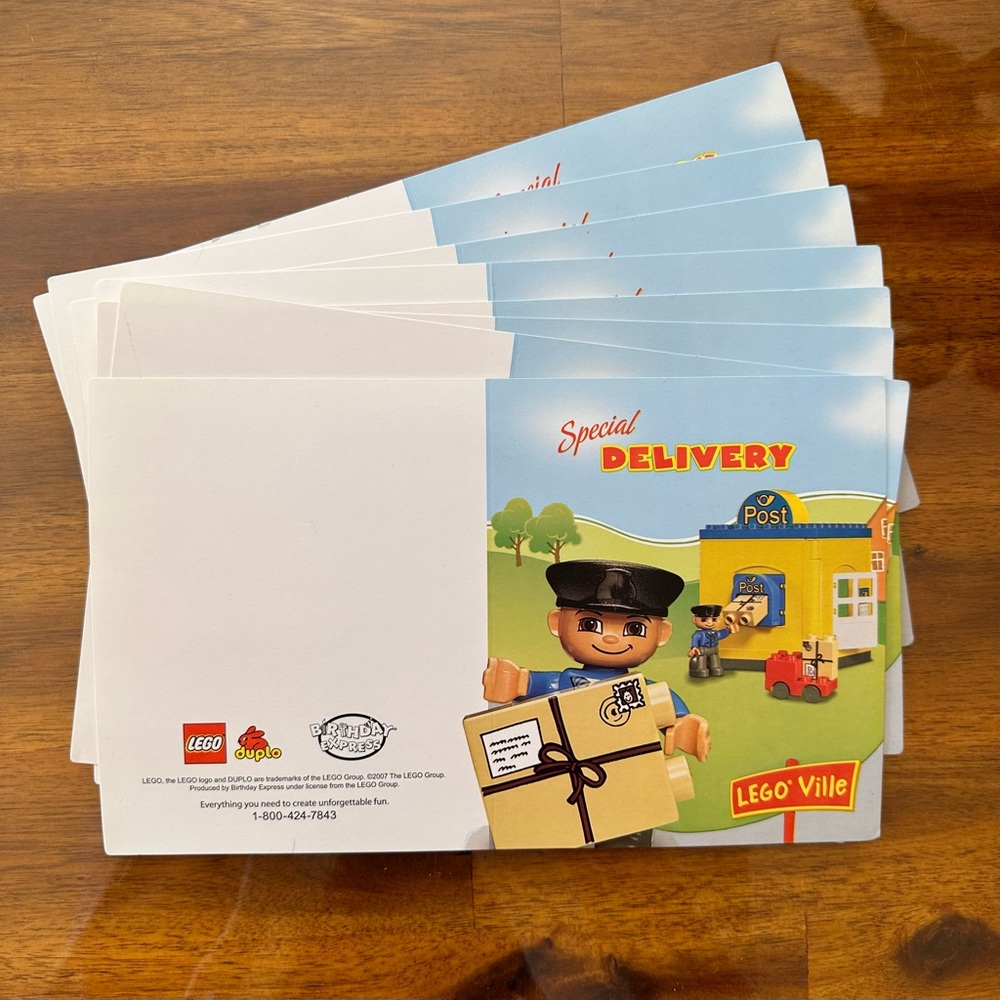 LEGO Birthday Party Invitations